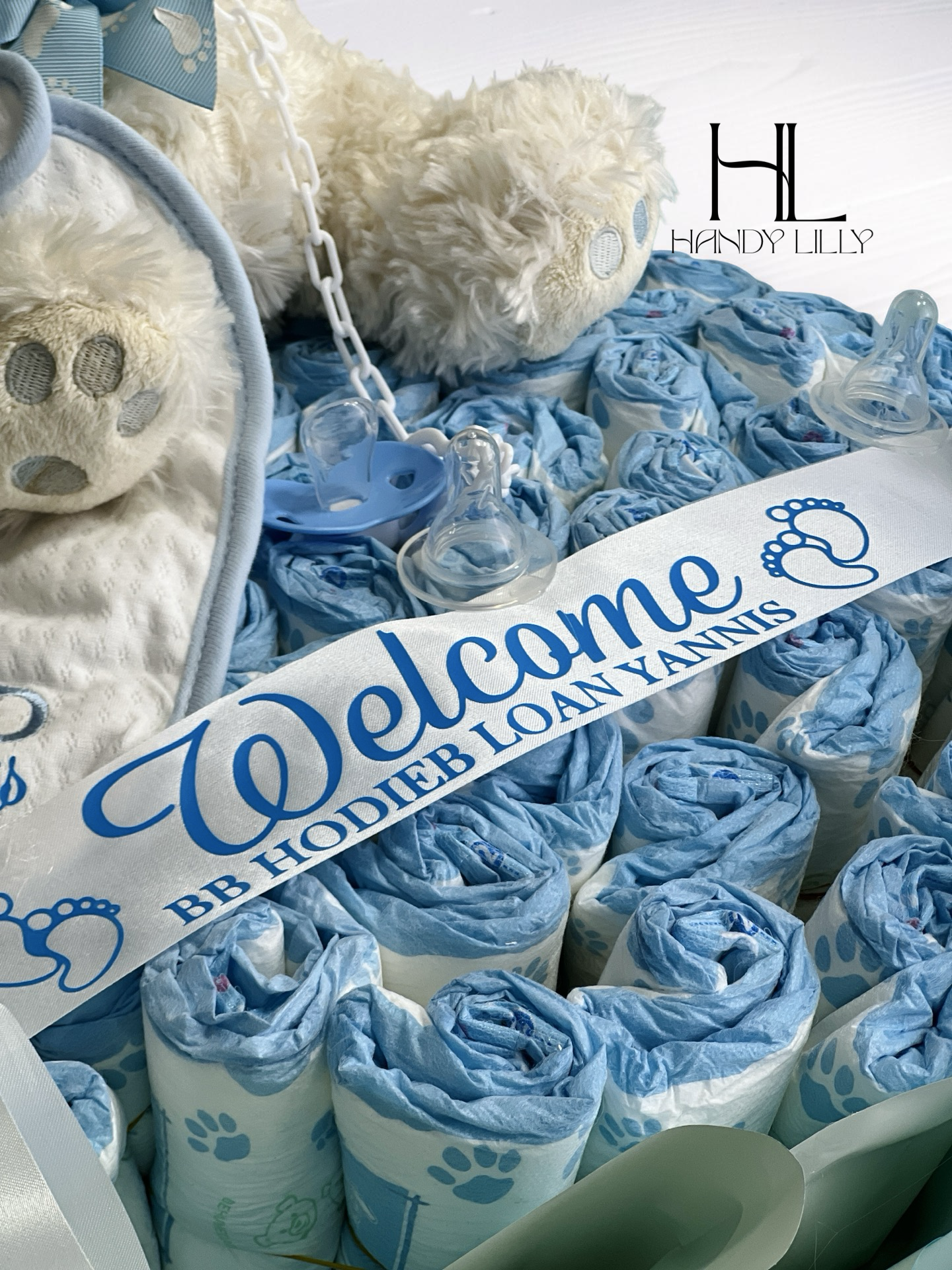 Diapers Bouquet L(88 Diapers) / Bouquet a couches L(88 Couches)_2