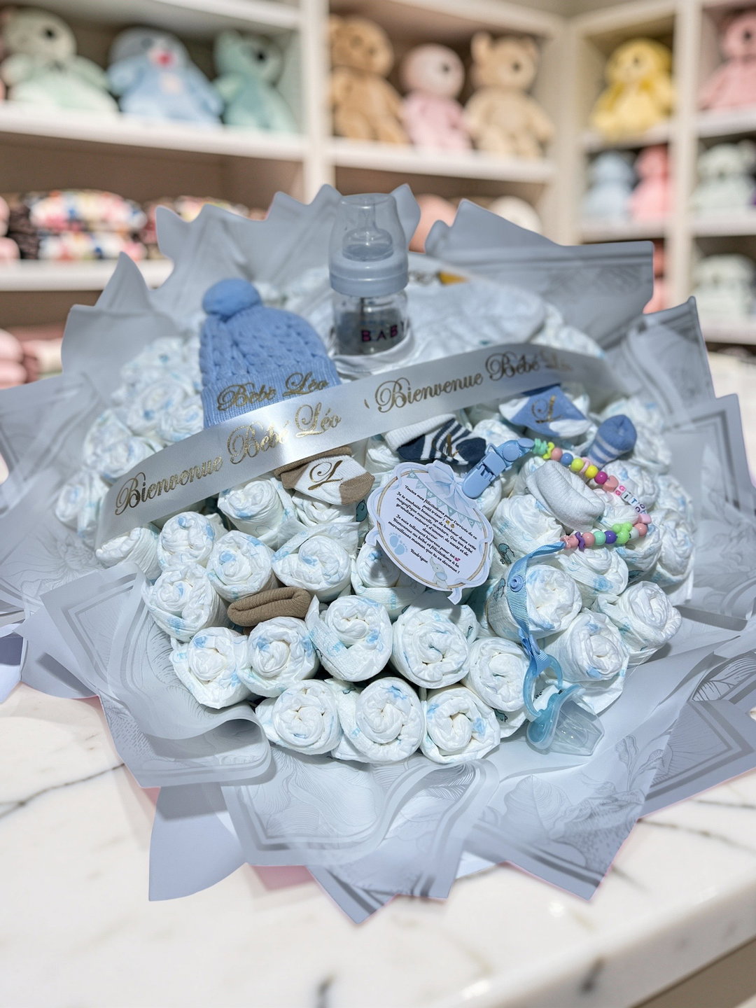 Diapers Bouquet L(88 Diapers) / Bouquet a couches L(88 Couches)