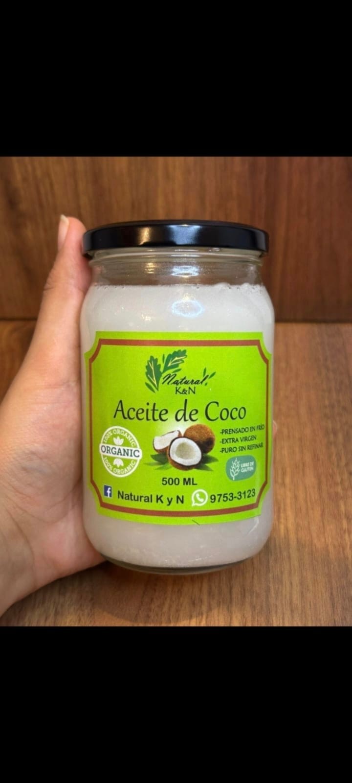 Aceite de Coco extra Virgen Orgánico, Extraído en Frio_2