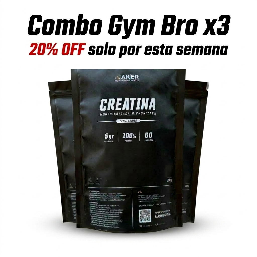 Creatina Monohidratada micronizada alta pureza Aker 300g_3