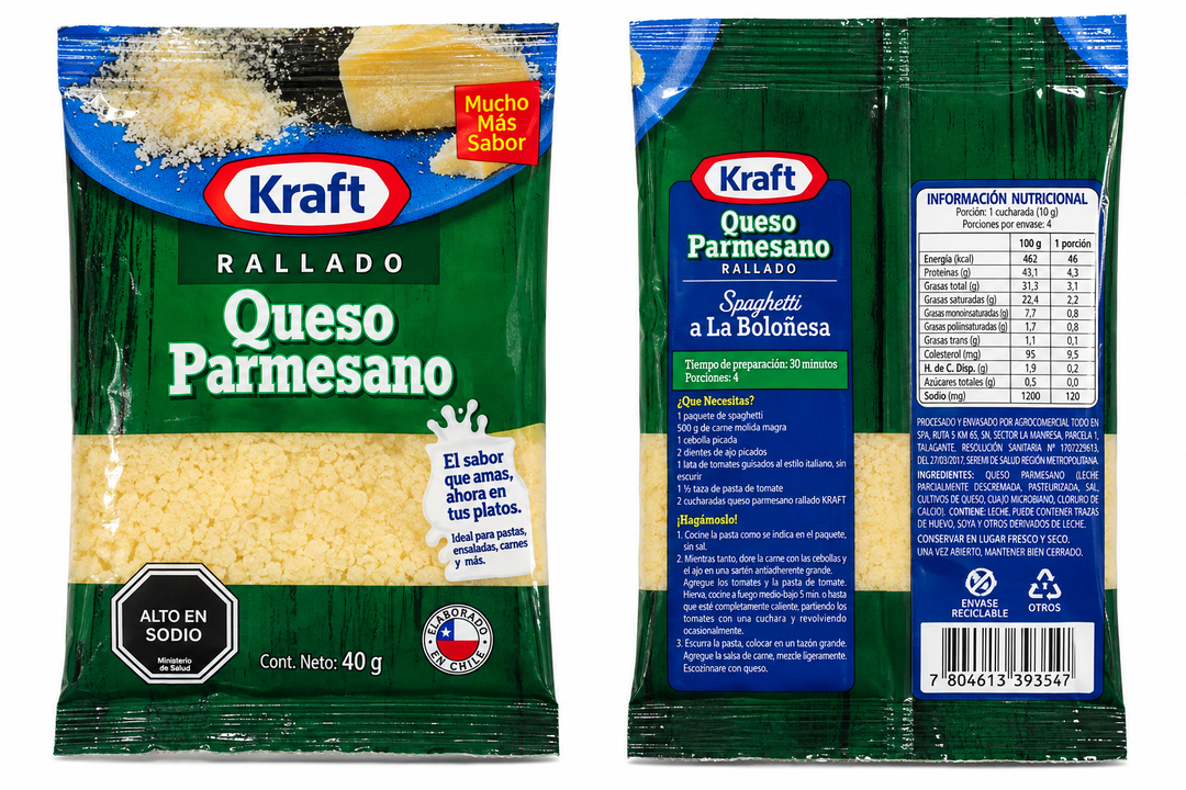🧀 Queso Parmesano Rallado Kraft 40 g