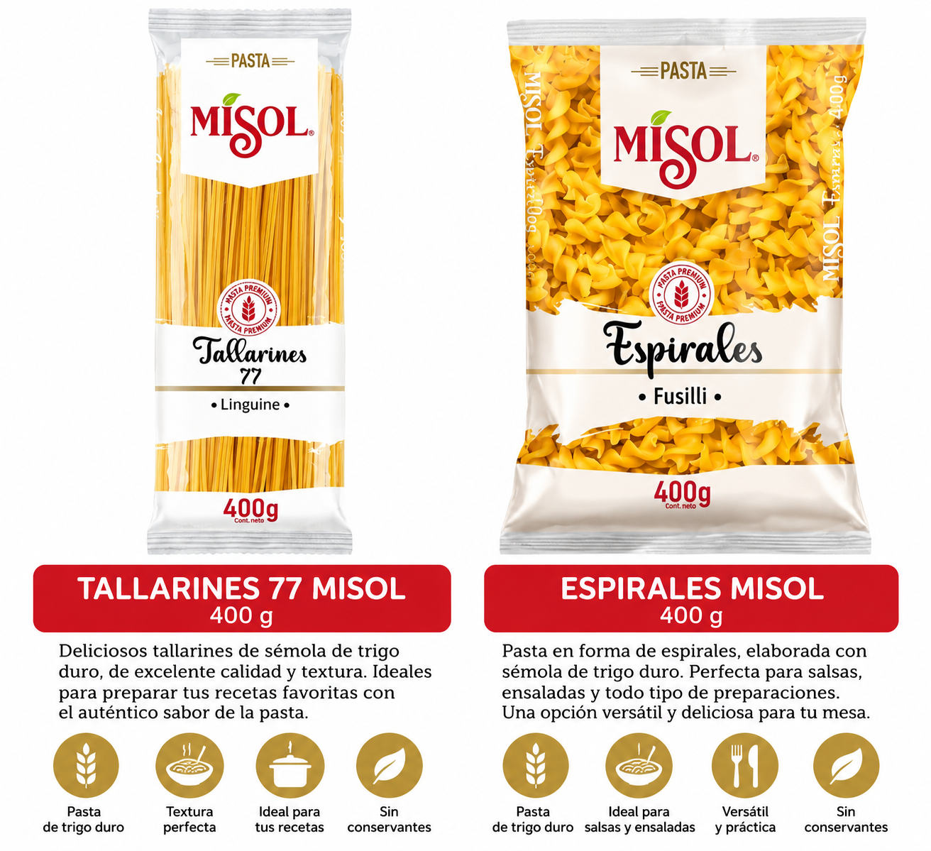 🍝 Pastas Misol 400 g_0
