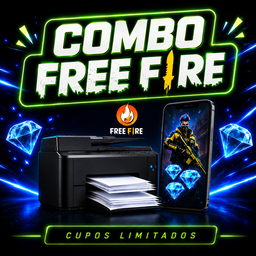Combo Gamer FF 🔥👑 (Impresiones + Diamantes)