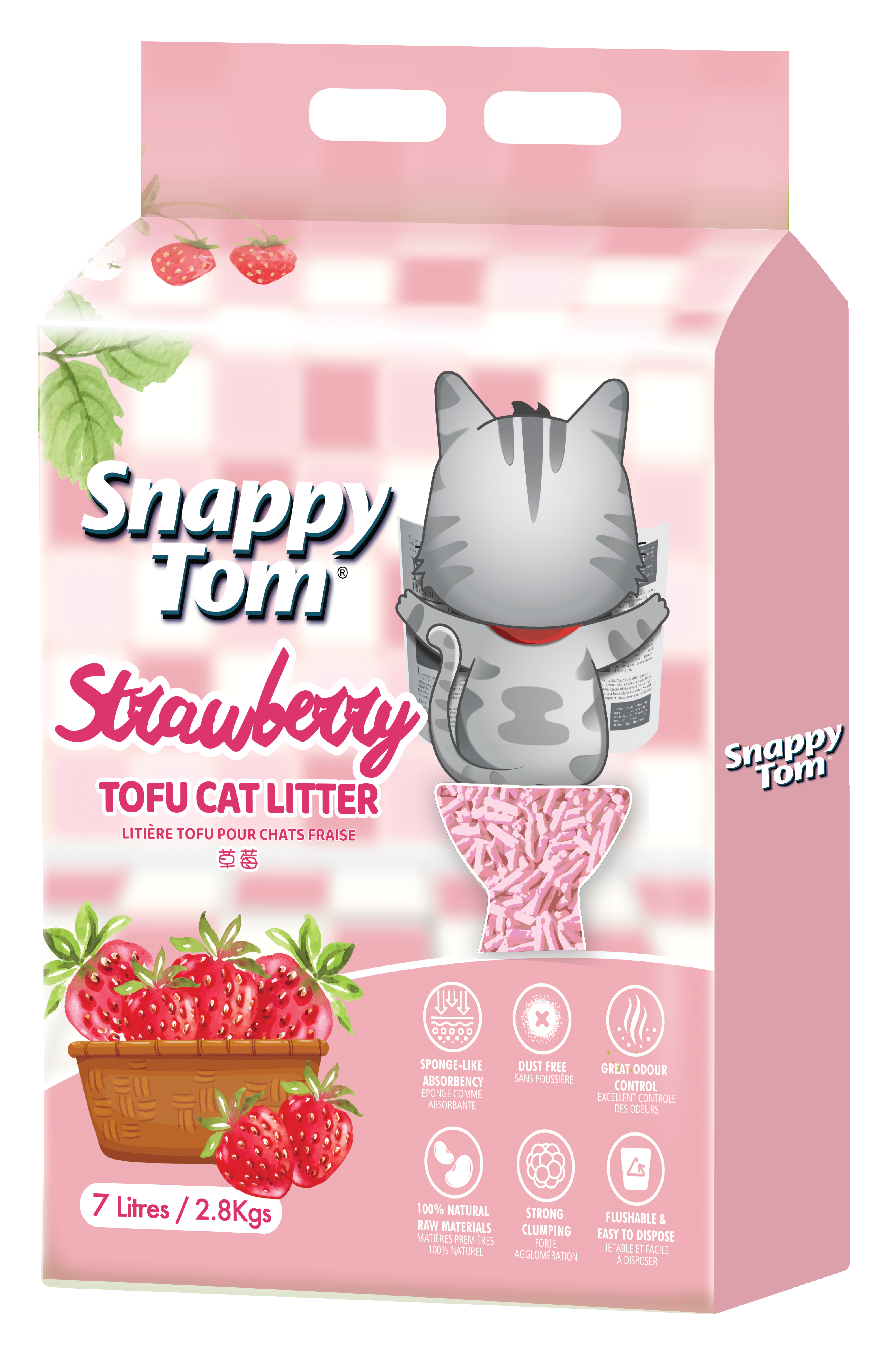Snappy Tom Tofu Cat Litter - 7L (2.8kg)_2
