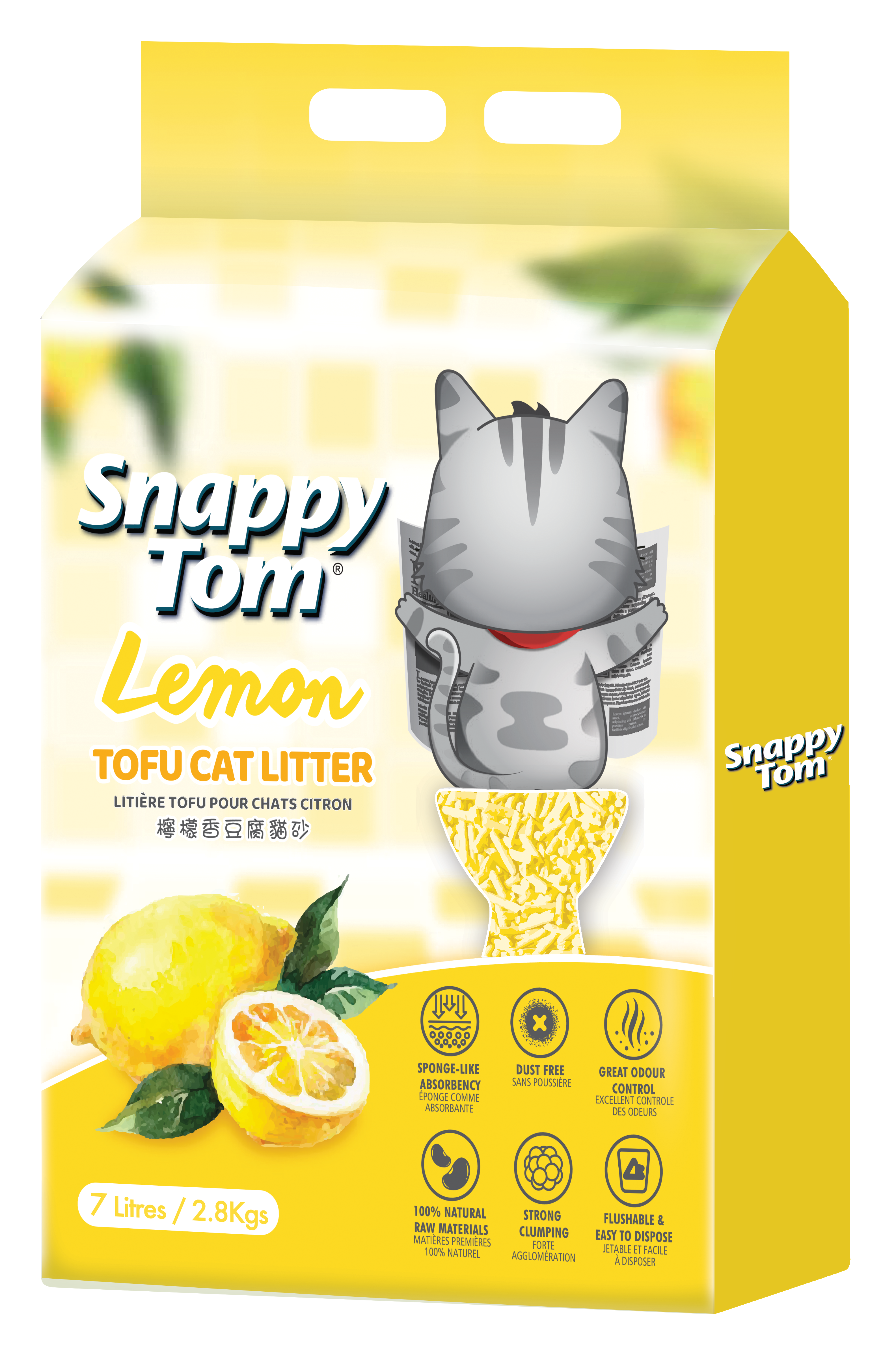 Snappy Tom Tofu Cat Litter - 7L (2.8kg)_3