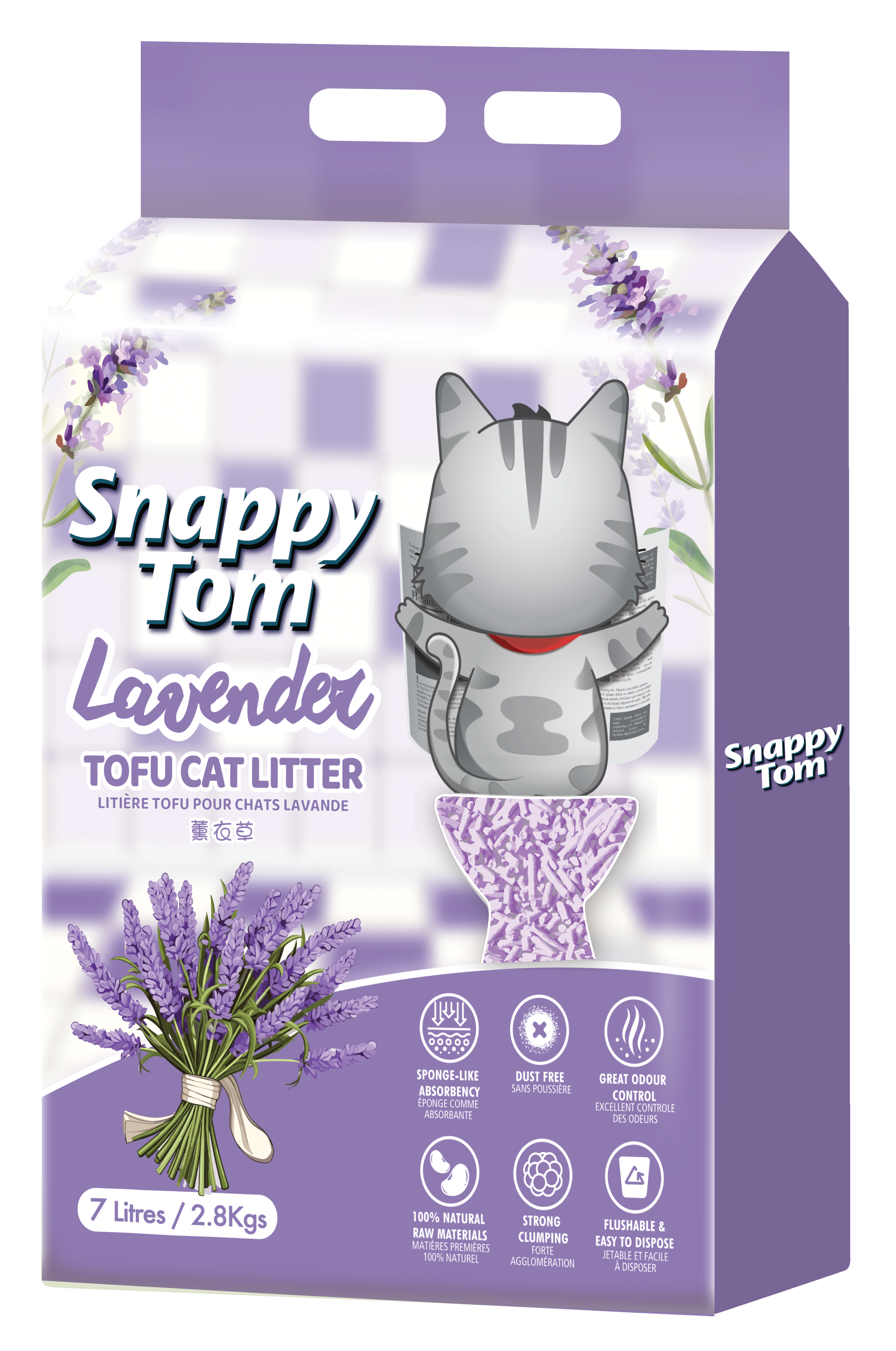 Snappy Tom Tofu Cat Litter - 7L (2.8kg)_4