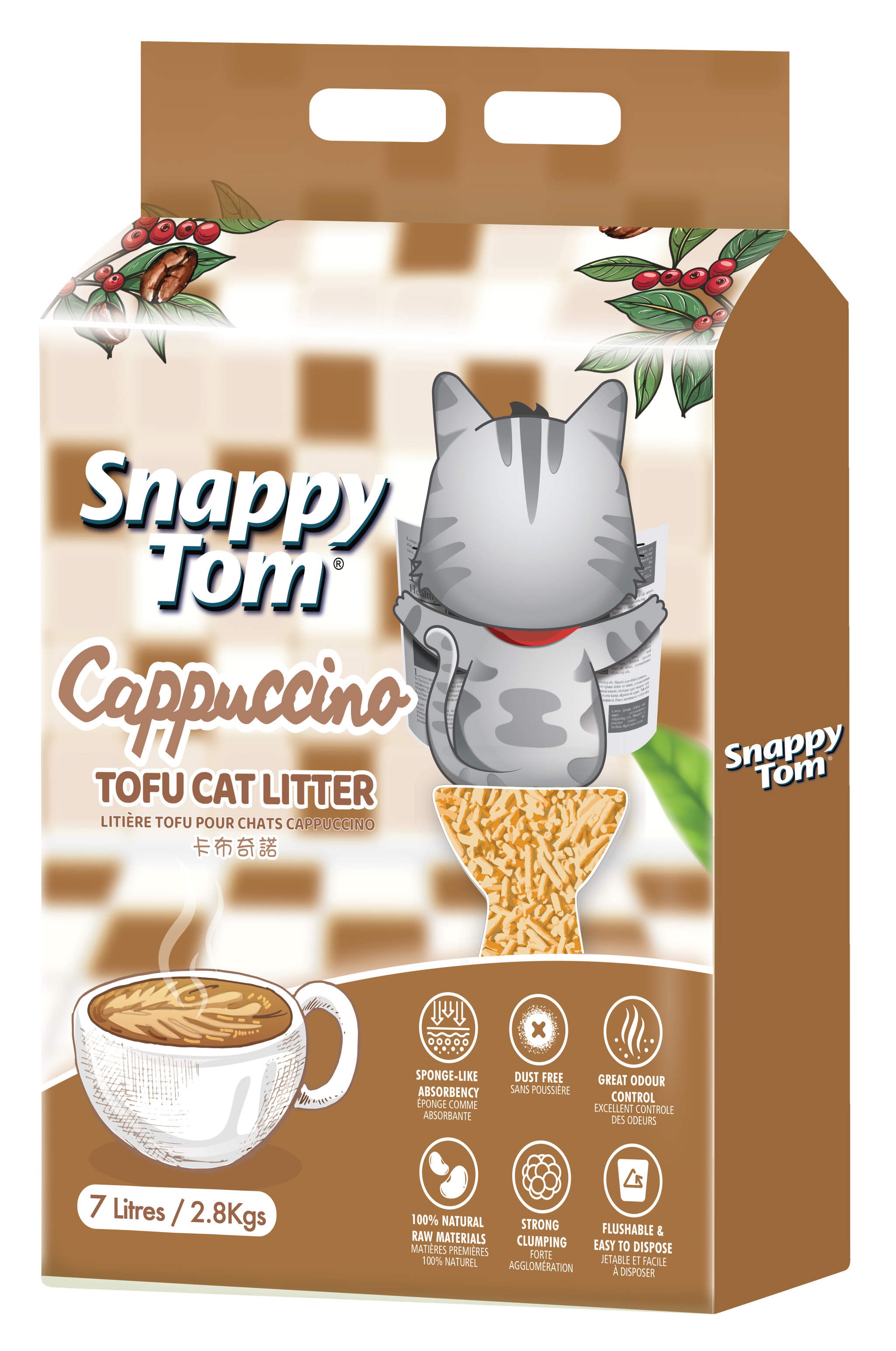 Snappy Tom Tofu Cat Litter - 7L (2.8kg)_7