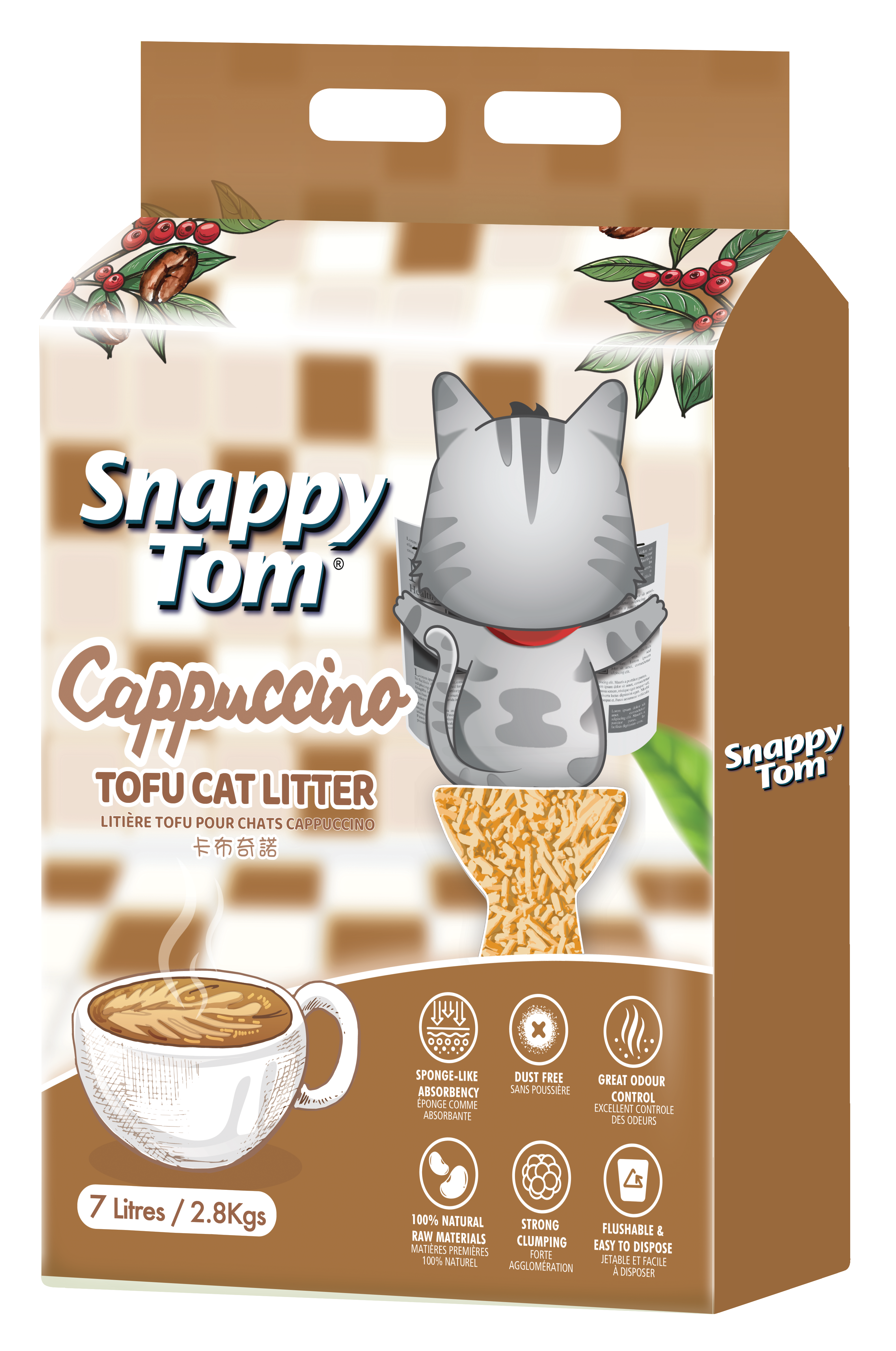 Snappy Tom Tofu Cat Litter - 7L (2.8kg)_7