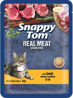 Snappy Tom Real Meat & Real Fish Wet Cat Food Pouch (Adult) - 85g
