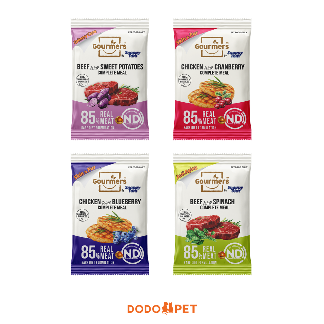 Gourmers by Snappy Tom Complete Meal (BARF Diet, 85% Real Meat)