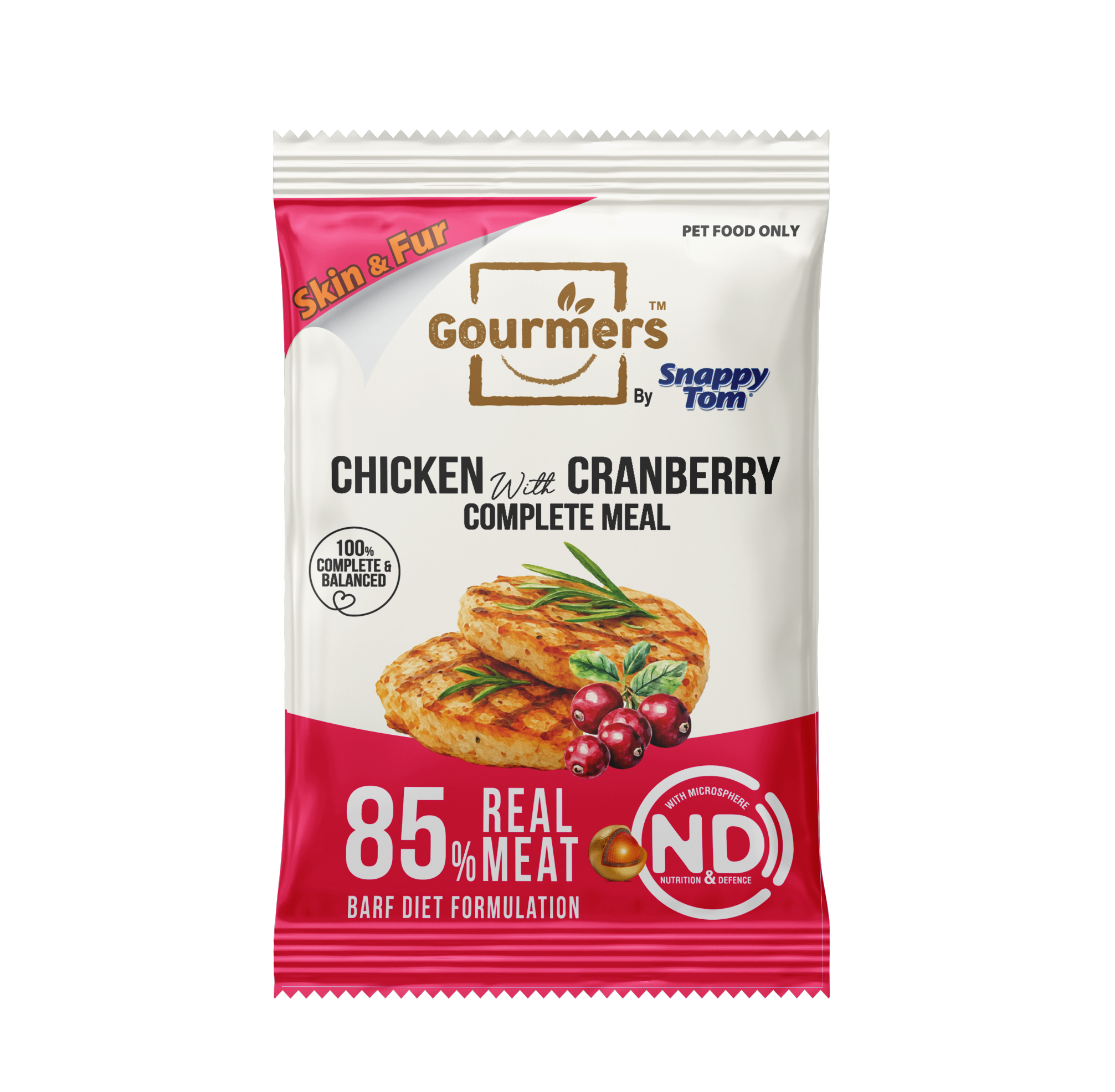 Gourmers by Snappy Tom Complete Meal (BARF Diet, 85% Real Meat)_2