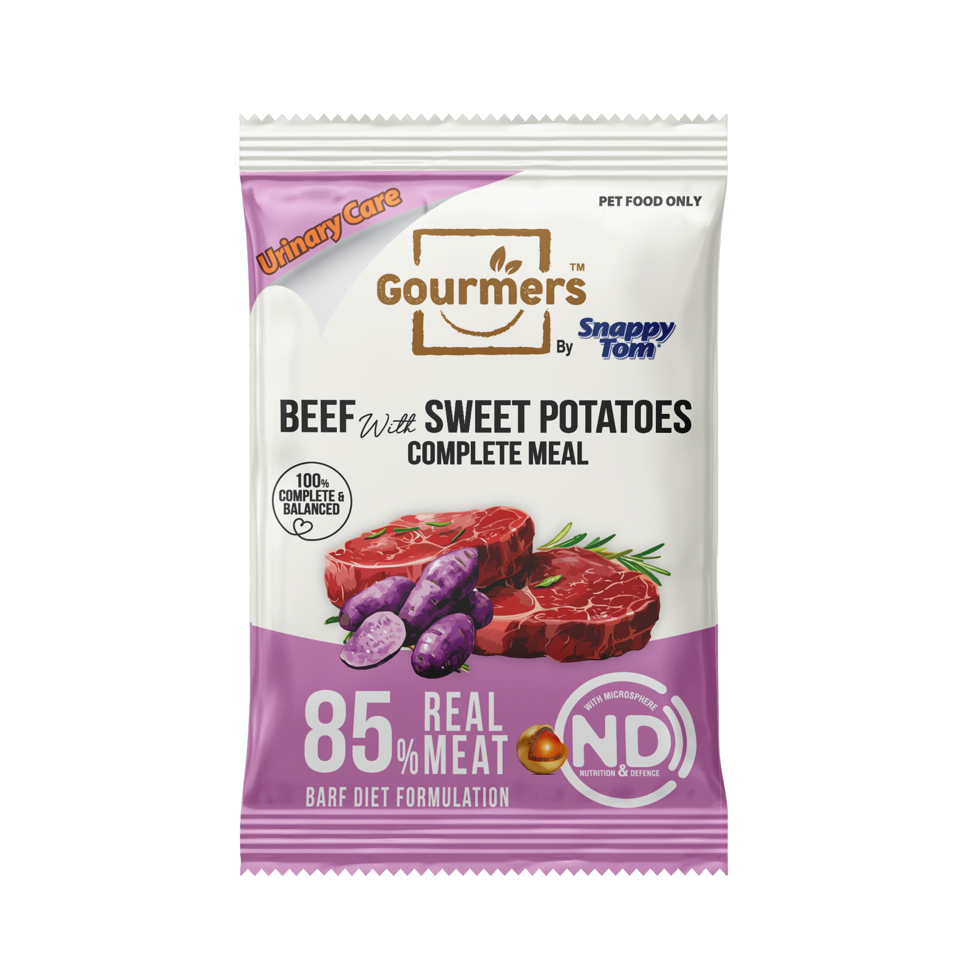 Gourmers by Snappy Tom Complete Meal (BARF Diet, 85% Real Meat)_1