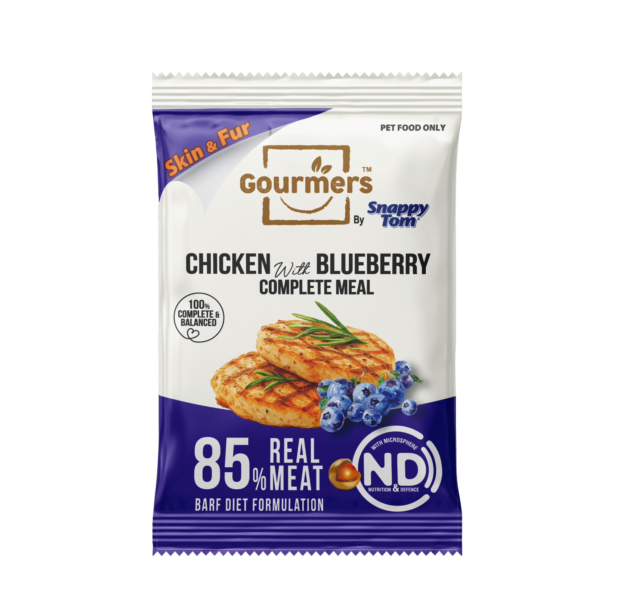 Gourmers by Snappy Tom Complete Meal (BARF Diet, 85% Real Meat)_3