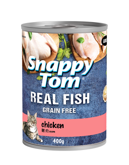 Snappy Tom Real Fish Wet Cat Food Can (Adult) - 400g