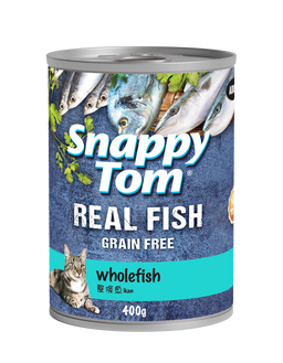 Snappy Tom Real Fish Wet Cat Food Can (Adult) - 400g