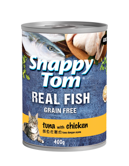 Snappy Tom Real Fish Wet Cat Food Can (Adult) - 400g