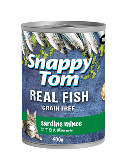 Snappy Tom Real Fish Wet Cat Food Can (Adult) - 400g