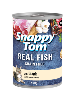 Snappy Tom Real Fish Wet Cat Food Can (Adult) - 400g