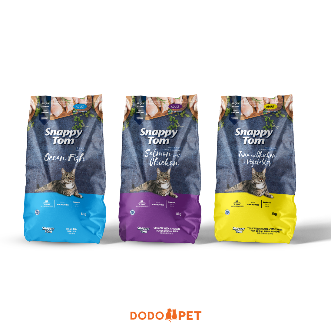 Snappy Tom Dry Cat Food (Adult) - 8kg_0