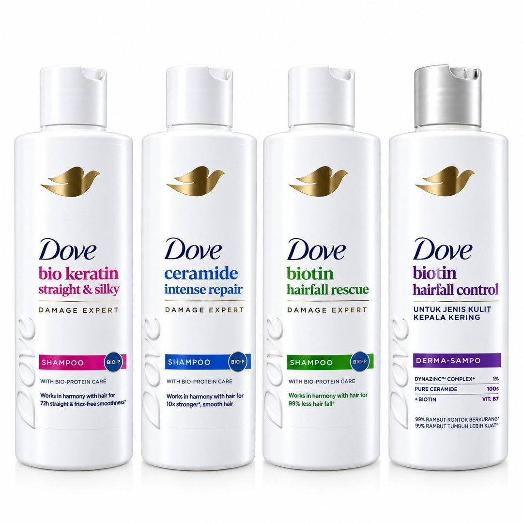 សាប៊ូកក់សក់នារីម៉ាក Dove ចំណុះ 300 ML