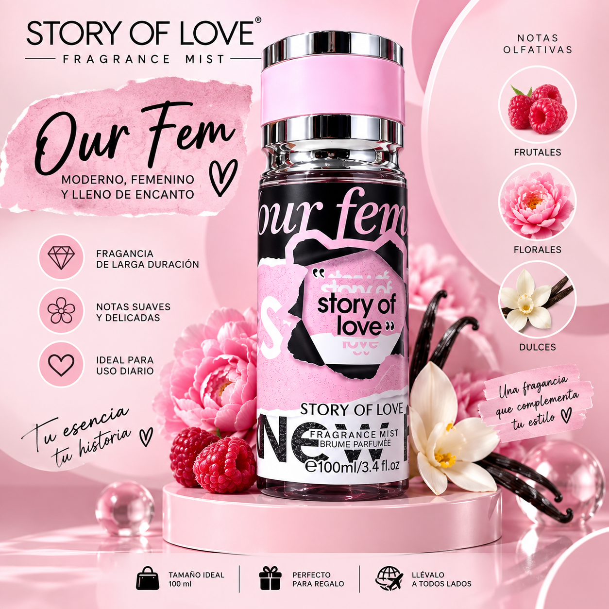 🌸✨ Story of Love – Fragrance Mist 💖 splash_4