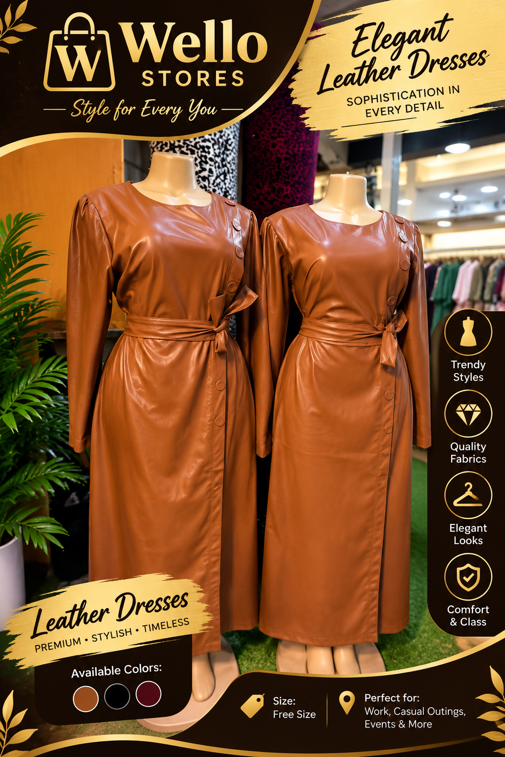 Elegant Leather Dresses_0
