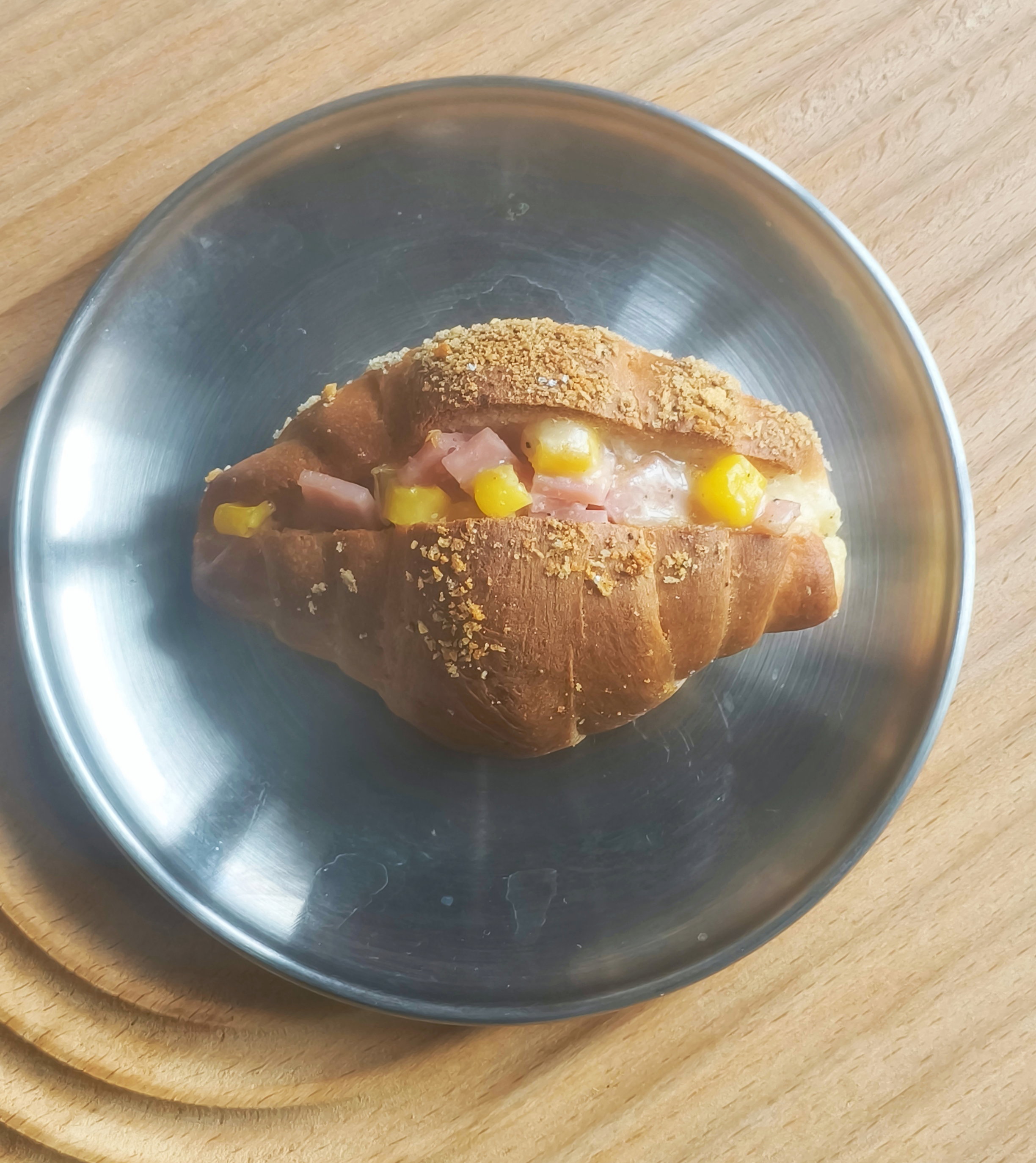 Ham & corn cheese Mini shio pan - 1 pcs