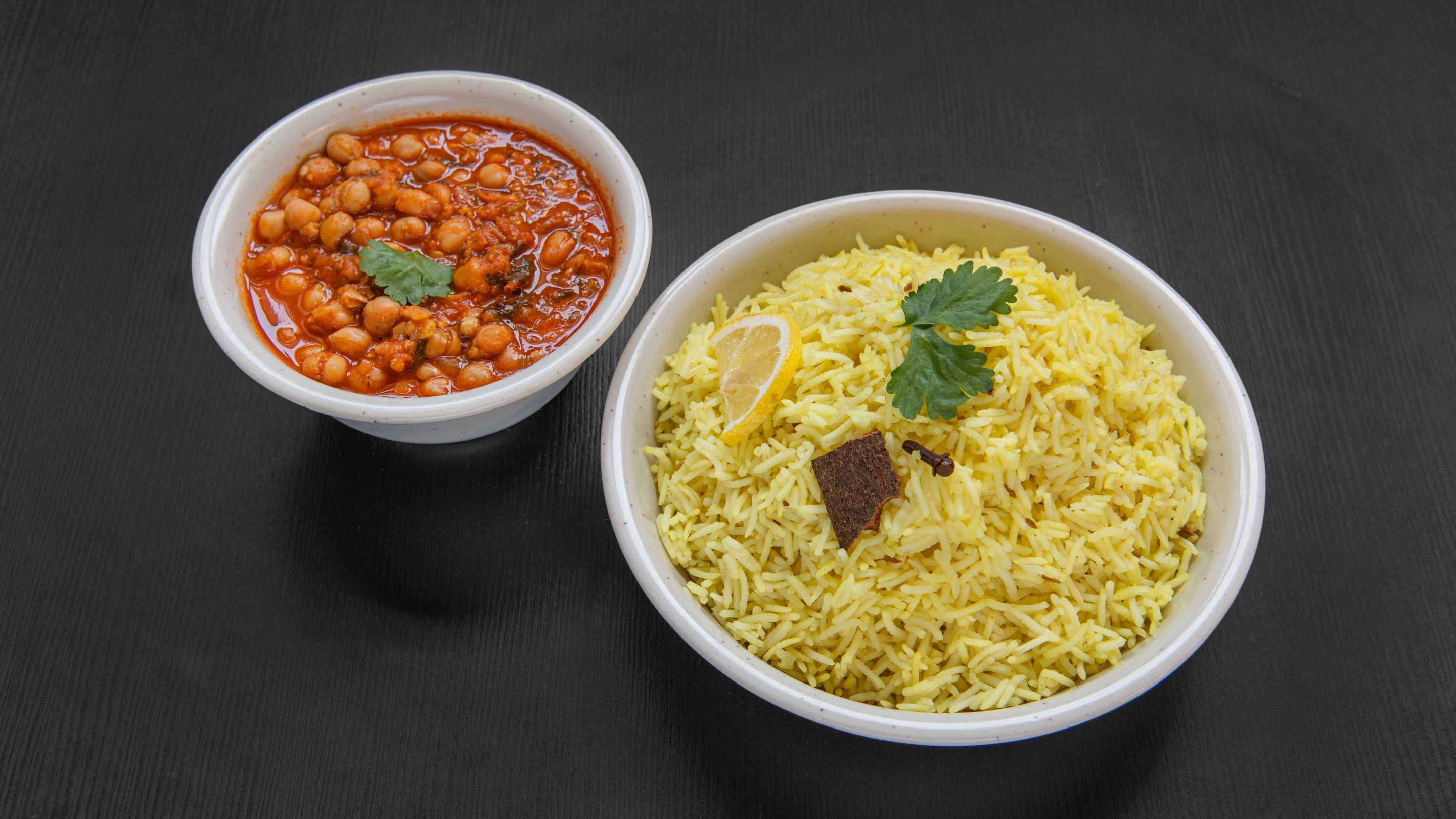 High Protein Punjabi Chole masala & Pilau Rice (Vegetarian)