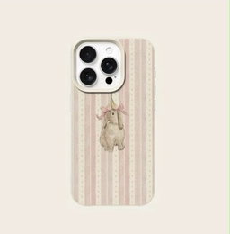 Stripped Rabbit Pattern Casing (Pink)