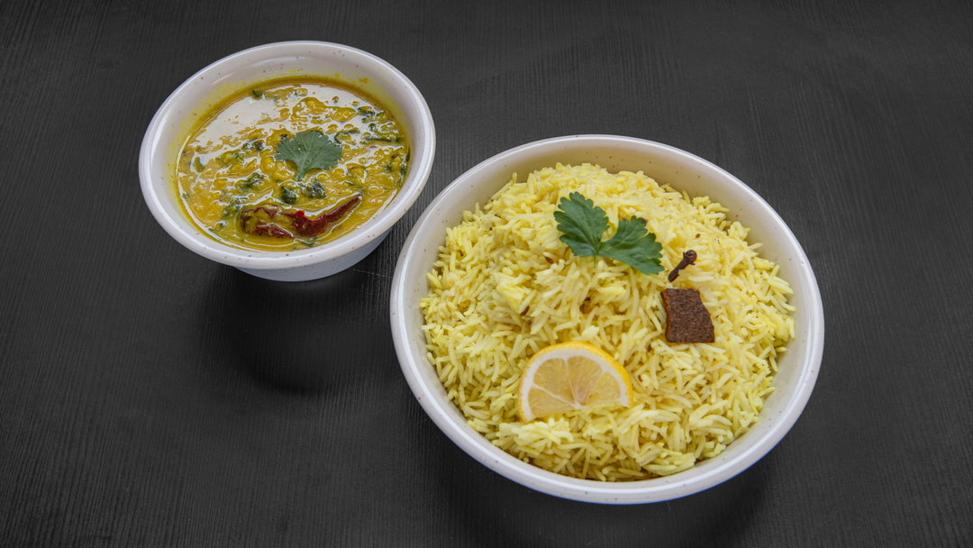 Protein Rich Pappu Daal & Pilau Rice (Vegetarian)