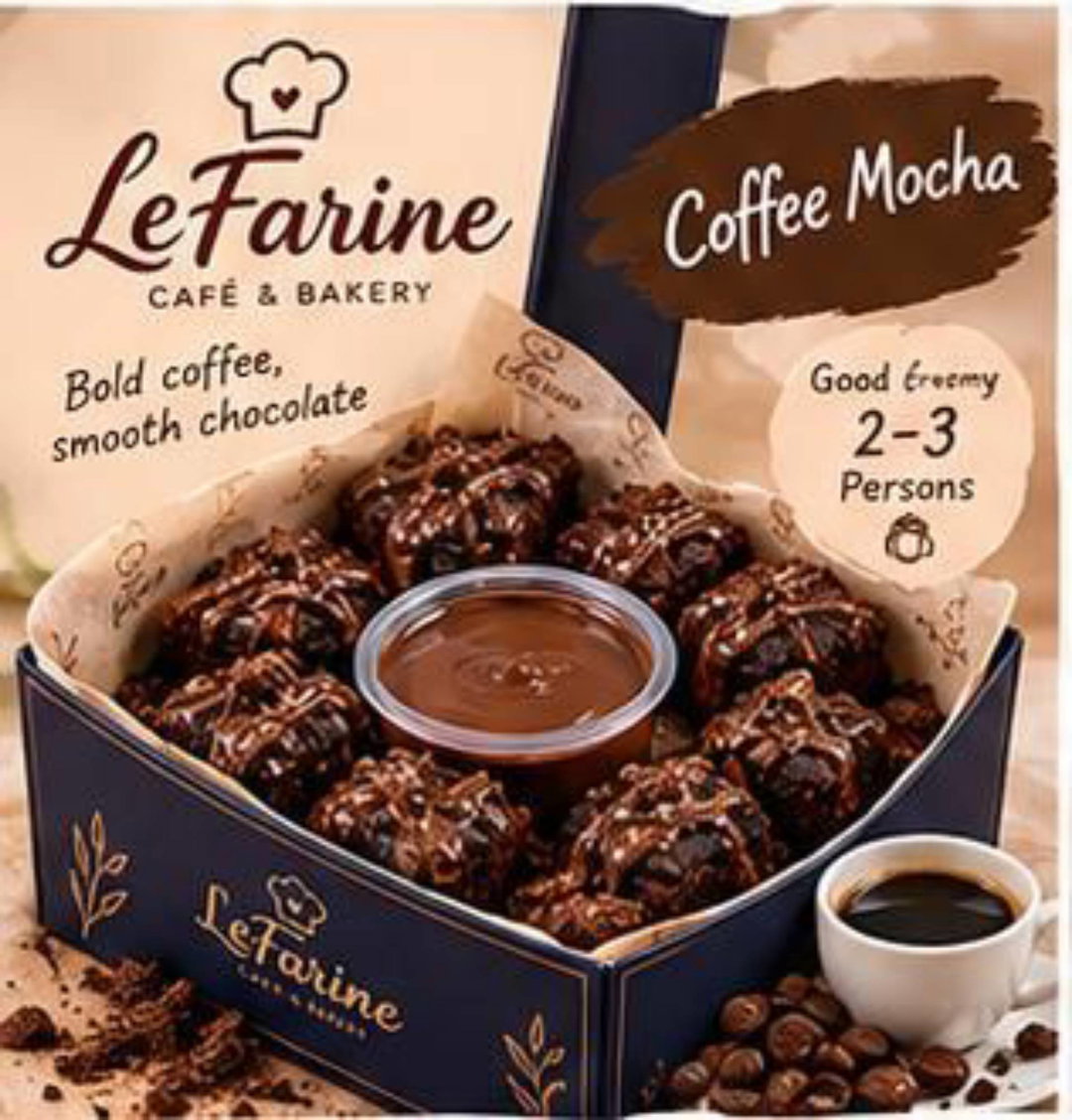Coffee mocha brownie bites