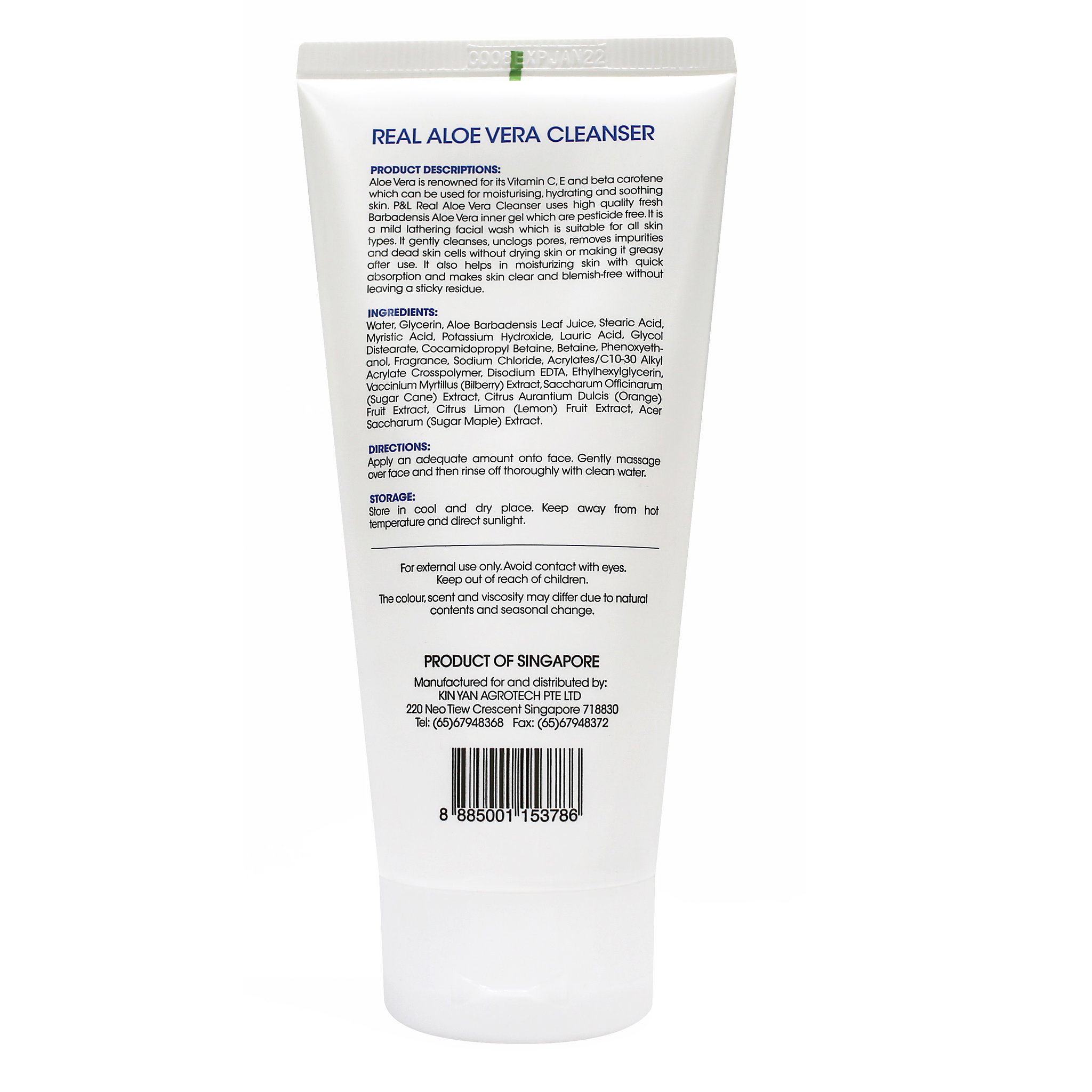 P&L Real Aloe Vera Cleanser - 170g_2