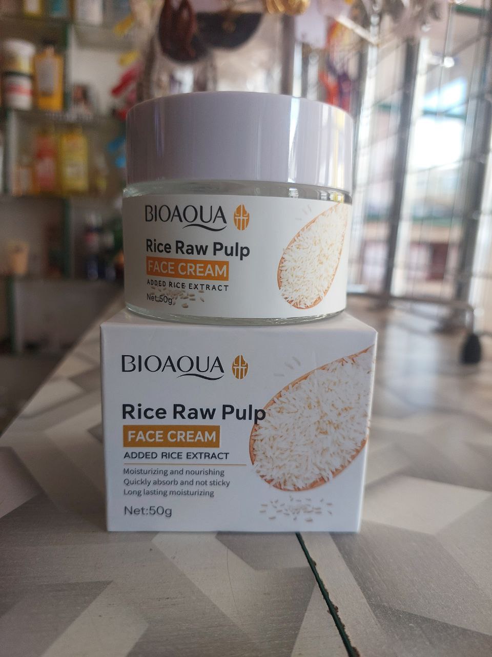 Bio Aqua Rice Raw Pulp Cream Face Cream 50g_0