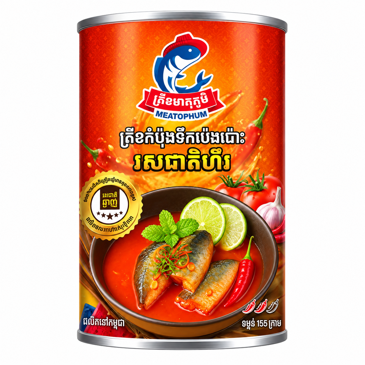 ត្រីខមាតុភូមិ រសជាតិហិល ១៥៥ក្រាម _0