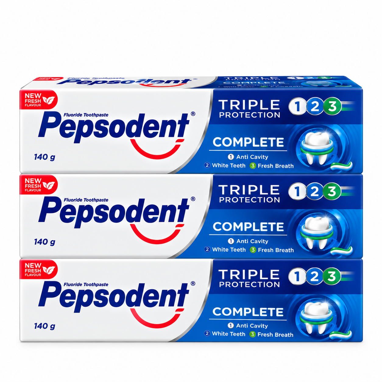 ថ្នាំដុសធ្មេញម៉ាក​ Pepsodent Triple Protection 140 ក្រាម_0