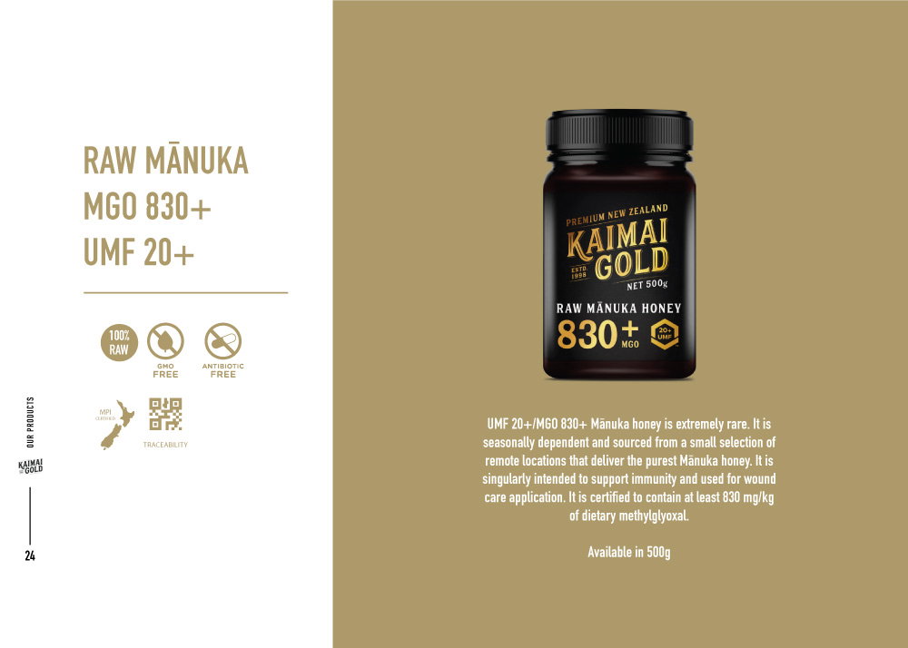 Kaimai Gold UMF 20+ Raw Manuka Honey - 500g_5