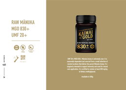 Kaimai Gold UMF 20+ Raw Manuka Honey - 500g