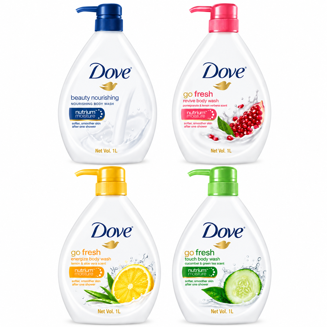 សាប៊ូទឹកដុសខ្លួនម៉ាក DOVE ចំណុះ 1000 ML