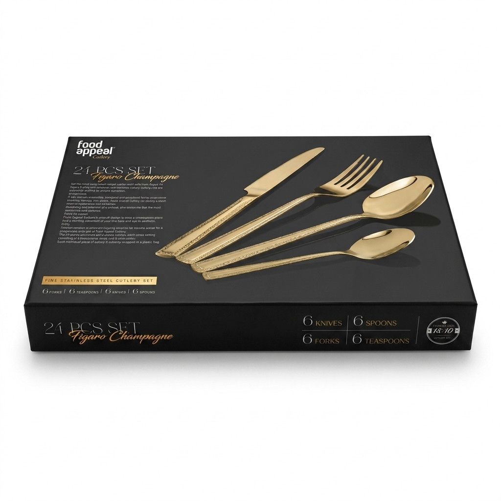 Figaro Champagne Cutlery 24 Piece Set