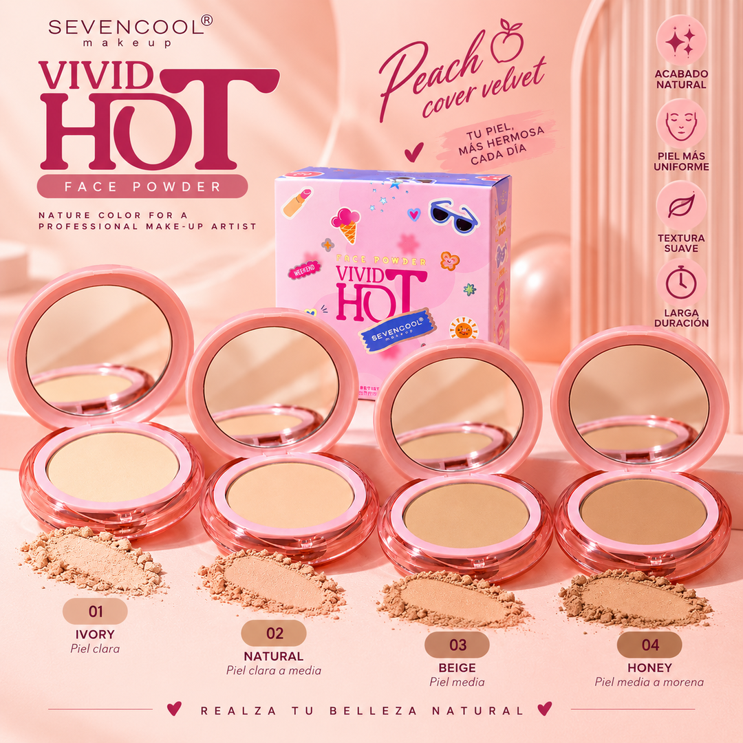 Polvos Compactos 💗 SEVENCOOL 