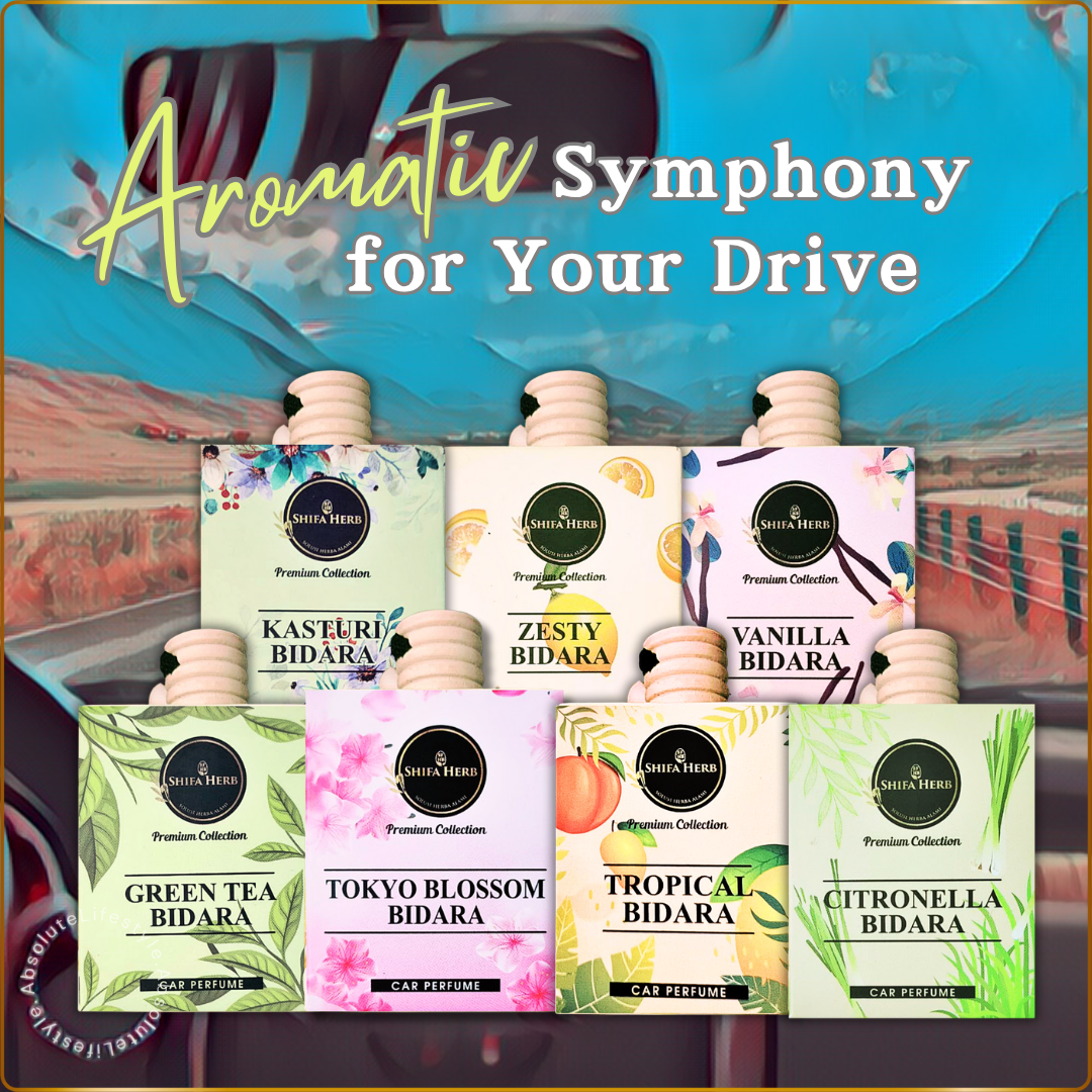 BIDARA Long-Lasting Aromatherapy Freshener - For Car, Wardrobe, Bathroom & Small Spaces