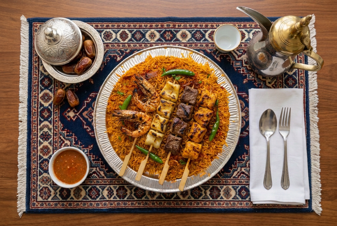 Kabsa Mishkak | كبسة مشاكيك