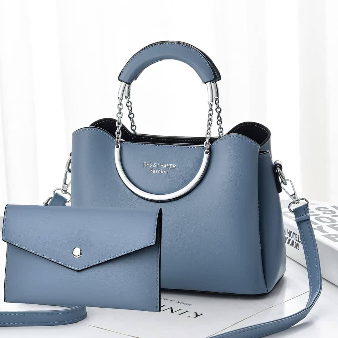 DFS & Leather Fashion Handbag _0