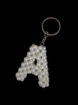 Handmade beaded A keychain