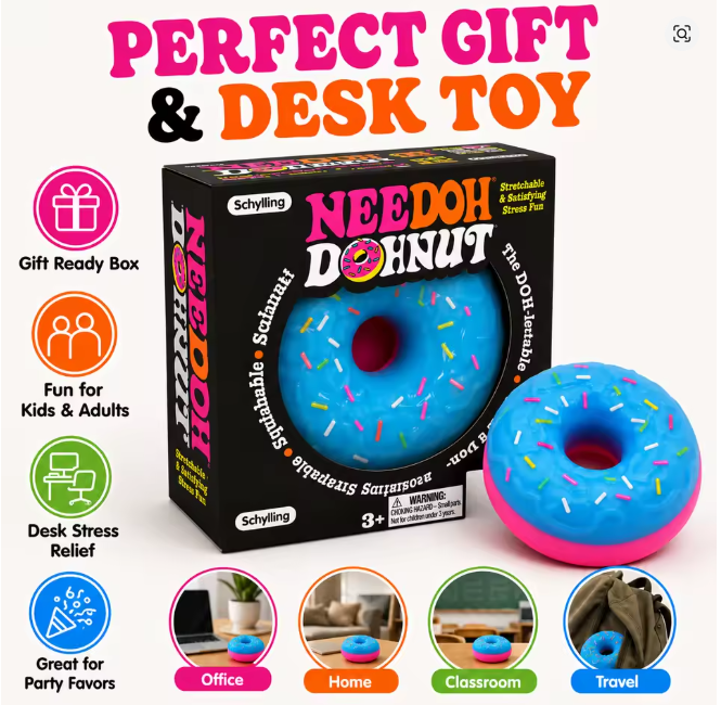NeeDoh Donut Squishy Stress Toy_0