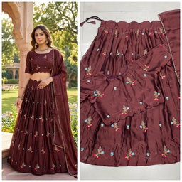 Fully Stitched Rangoli silk Lehanga with stitched blouse JK