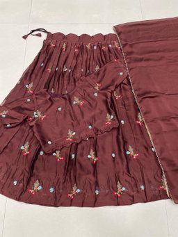 Fully Stitched Rangoli silk Lehanga with stitched blouse JK