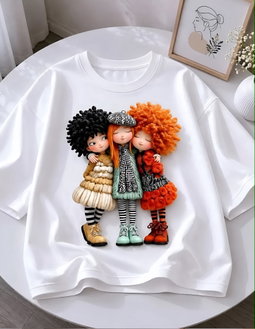 DIOR Round Neck For Girls Tshirt RS 