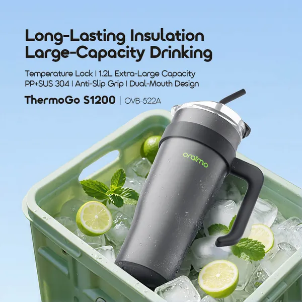 oraimo ThermoGo S1200 1.2L Extra Large Insulated Water Bottle_1