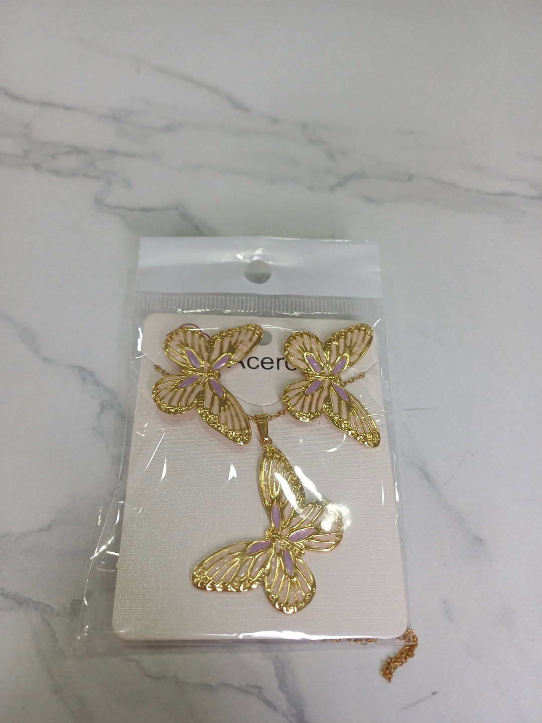 Conjunto acero mariposa